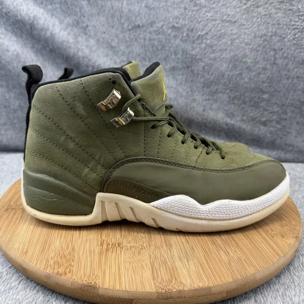 Nike 12 Retro Shoes Mens Size 8 Green Basketball Sneakers 130690-300 No Insoles